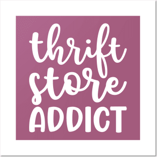 Thrift Store Addict Antique Thrifting Reseller Cute Posters and Art